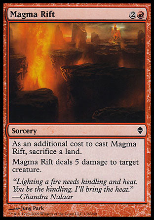 Magma Rift (Zendikar) Medium Play