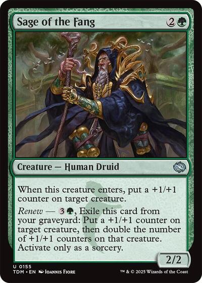 Sage of the Fang (Tarkir: Dragonstorm) Light Play
