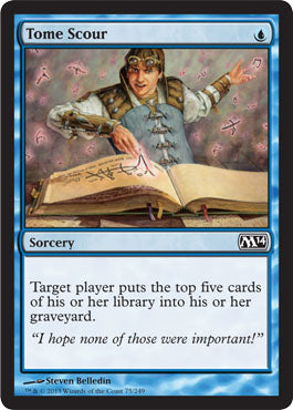 Tome Scour (Magic 2014 Core Set) Light Play