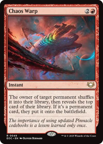 Chaos Warp (Commander: Edge of Eternities) Light Play