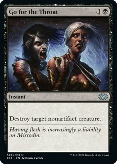 Go for the Throat (Double Masters 2022) Light Play