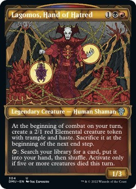 Lagomos, Hand of Hatred (Showcase) (Dominaria United) Light Play