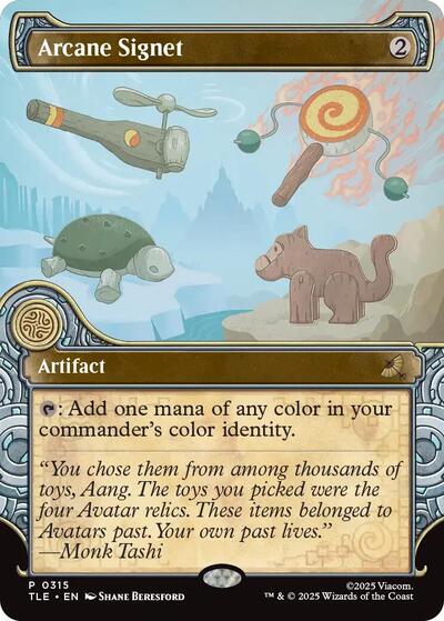 Arcane Signet (Showcase) (Avatar: The Last Airbender: Eternal-Legal) Light Play