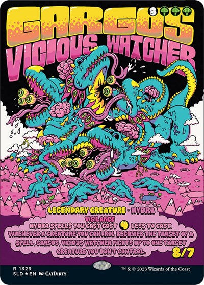 Gargos, Vicious Watcher (Secret Lair) Light Play Foil