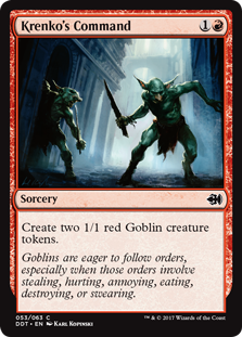 Krenko's Command (Duel Decks: Merfolk vs Goblins) Light Play