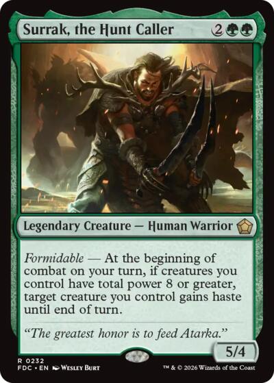 Surrak, the Hunt Caller (Commander: Foundations) Near Mint