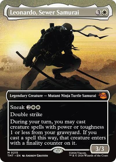 Leonardo, Sewer Samurai (Borderless) (Teenage Mutant Ninja Turtles) Light Play