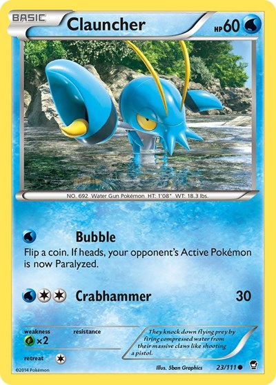 Clauncher (XY - Furious Fists) Light Play