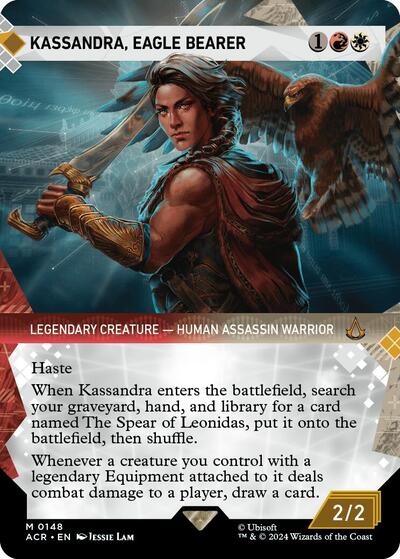 Kassandra, Eagle Bearer (Showcase) (Universes Beyond: Assassin's Creed) Light Play Foil