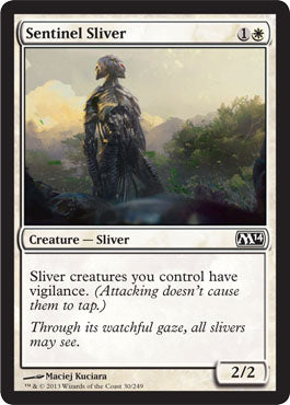 Sentinel Sliver (Magic 2014 Core Set) Damaged / Poor