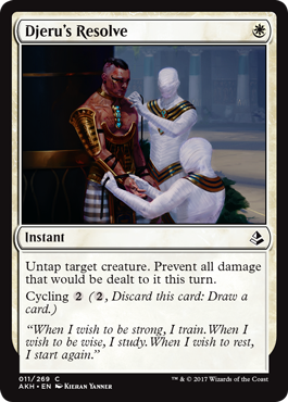 Djeru's Resolve (Amonkhet) Light Play