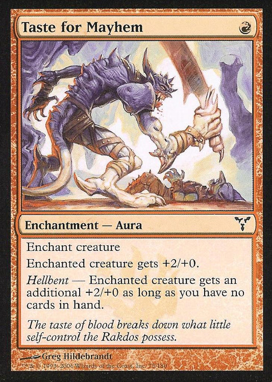 Taste for Mayhem (Dissension) Light Play Foil
