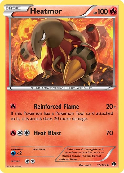 Heatmor (XY - BREAKpoint) Heavy Play Reverse Holofoil