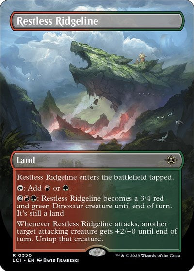 Restless Ridgeline (Borderless) (The Lost Caverns of Ixalan) Light Play