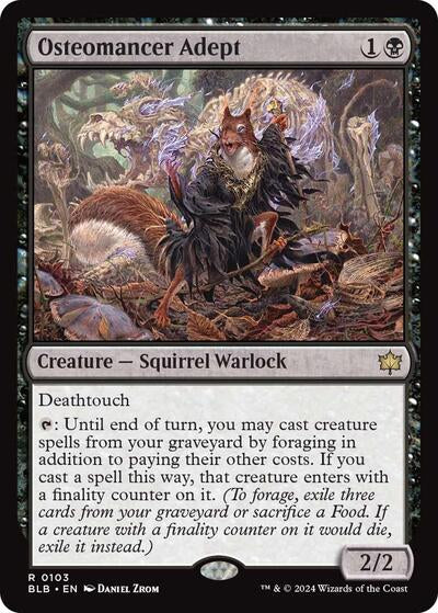 Osteomancer Adept (Bloomburrow) Light Play