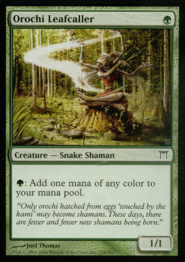 Orochi Leafcaller (Champions of Kamigawa) Heavy Play