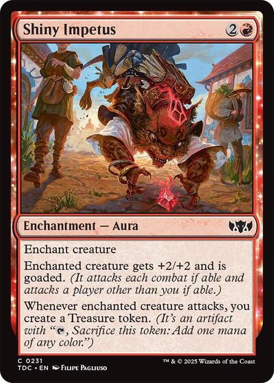 Shiny Impetus (Commander: Tarkir: Dragonstorm) Light Play