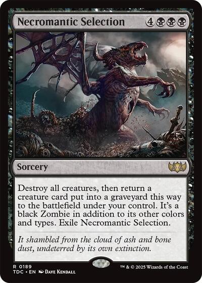 Necromantic Selection (Commander: Tarkir: Dragonstorm) Light Play