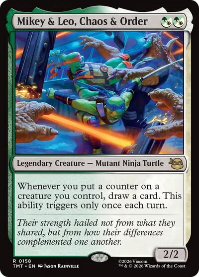 Mikey & Leo, Chaos & Order (Teenage Mutant Ninja Turtles) Light Play