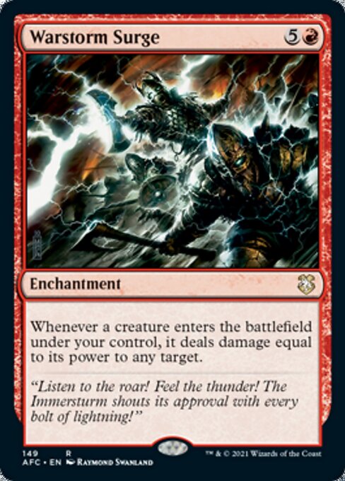Warstorm Surge (Commander 2021 Forgotten Realms) Light Play