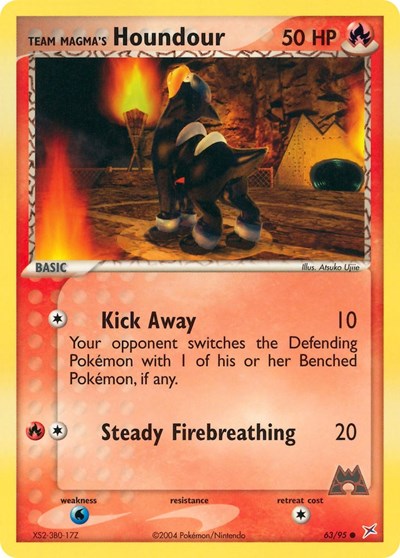 Team Magma's Houndour - 63 (Team Magma vs Team Aqua) Heavy Play