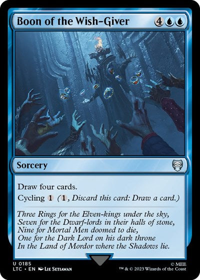 Boon of the Wish-Giver (Commander: The Lord of the Rings: Tales of Middle-earth) Light Play