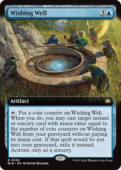 Wishing Well (Extended Art) (Bloomburrow) Light Play Foil