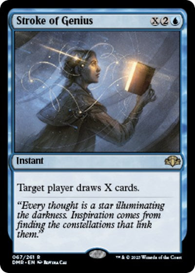 Stroke of Genius (Dominaria Remastered) Light Play Foil