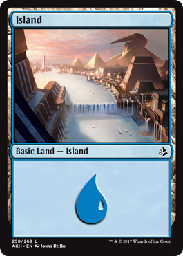 Island (258) (Amonkhet) Light Play