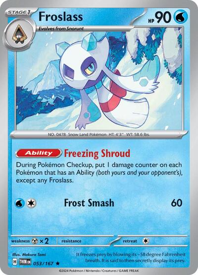 Froslass - 053 (SV06: Twilight Masquerade) Light Play Holofoil