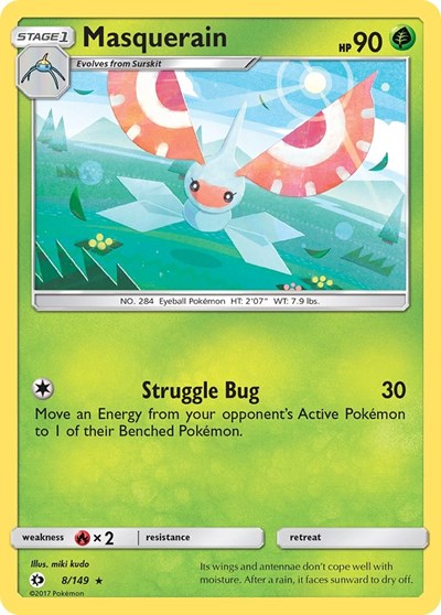 Masquerain (SM Base Set) Light Play