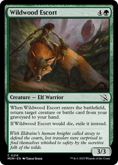 Wildwood Escort (March of the Machine) Light Play Foil