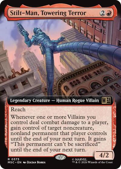 Stilt-Man, Towering Terror (Extended Art) (Commander: Marvel Super Heroes) Light Play
