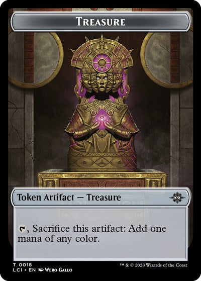 Treasure Token (The Lost Caverns of Ixalan) Light Play