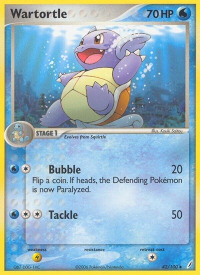 Wartortle - 042 (Crystal Guardians) Damaged / Poor