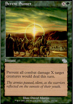 Serene Sunset (Judgment) Light Play