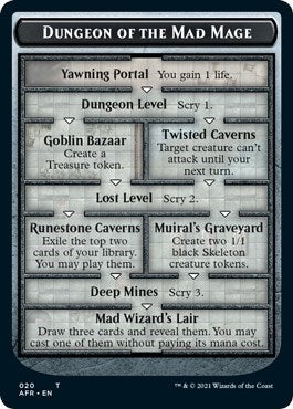 Dungeon of the Mad Mage / Goblin Double-sided Token (Promo Pack: Adventures in the Forgotten Realms) Light Play
