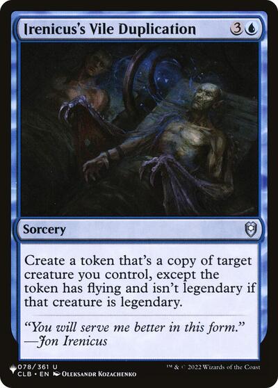 Irenicus's Vile Duplication (The List) Light Play
