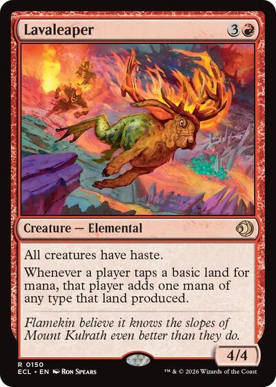 Lavaleaper (Lorwyn Eclipsed) Light Play Foil