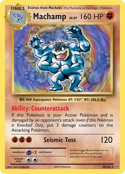 Machamp (XY - Evolutions) Light Play Reverse Holofoil
