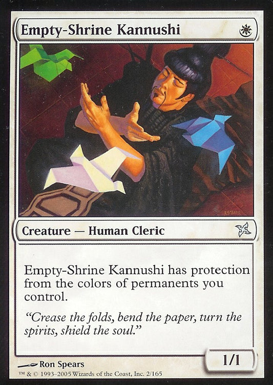 Empty-Shrine Kannushi (Betrayers of Kamigawa) Light Play