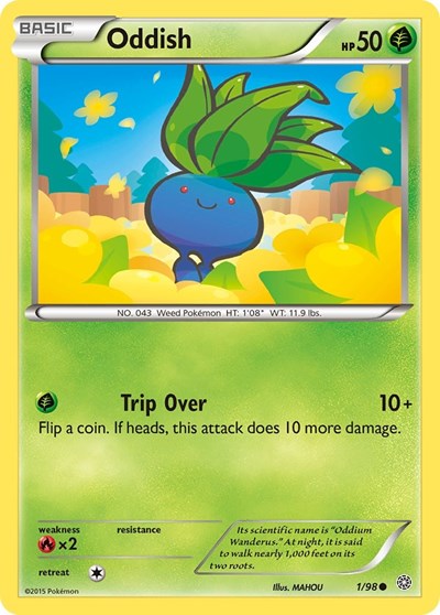 Oddish (XY Ancient Origins) Medium Play Reverse Holofoil
