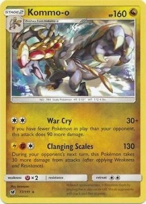 Kommo-o - 77/111 (Cracked Ice Holo) (Deck Exclusives) Medium Play Holofoil