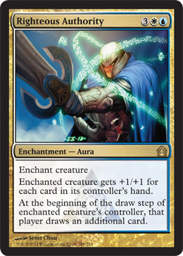 Righteous Authority (Return to Ravnica) Light Play Foil