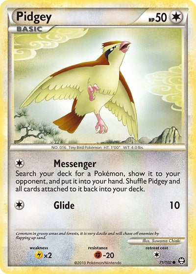 Pidgey (Triumphant) Damaged / Poor