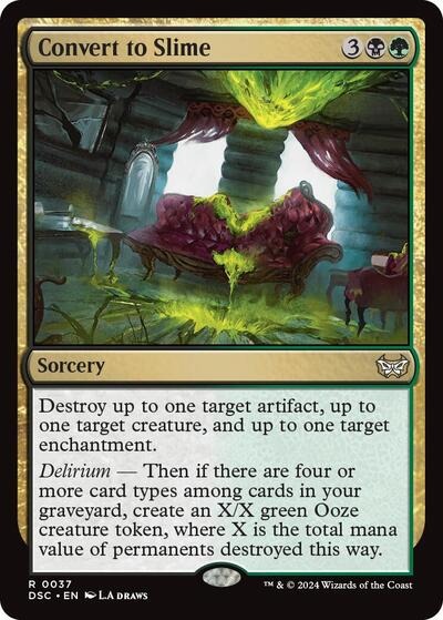 Convert to Slime (Commander: Duskmourn: House of Horror) Light Play