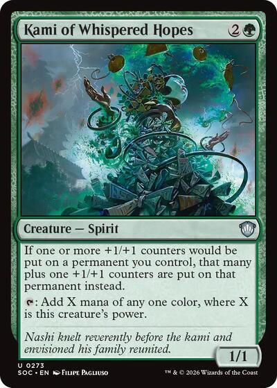 Kami of Whispered Hopes (Commander: Secrets of Strixhaven) Light Play