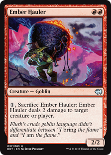Ember Hauler (Duel Decks: Merfolk vs Goblins) Light Play