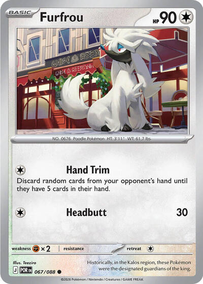 Furfrou (ME03: Perfect Order) Light Play