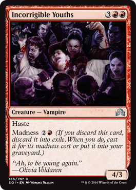 Incorrigible Youths (Shadows Over Innistrad) Light Play
